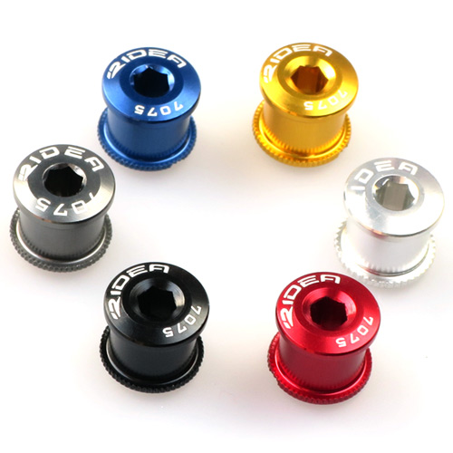 Taiwan RIDEA7075 aluminum alloy CNC road car Mountaineering car Colorful Large Fluted Disc Screw Single Double Triple Disc Nail