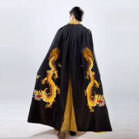 Tang phù hợp với nam Trung Quốc áo khoác gió nam dài tay phù hợp với trung niên vải thô áo sơ mi cotton cổ áo quốc phục đồ bộ vải đũi