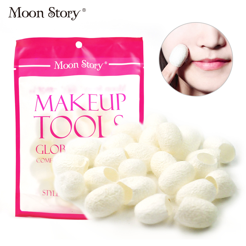 Moonstory/萌黛儿#2563洗脸蚕茧 天然鲜茧25只去角质黑头 洁面
