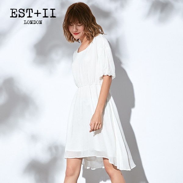 EST+II 艺诗 18年春季新款 五分灯笼袖系带连衣裙 天猫优惠券折后¥129包邮(¥229-100)2色可选 EST+II 艺诗 18年春季新款 五分灯笼袖系带连衣裙 天猫优惠券折后¥129包邮(¥229-100)2色可选