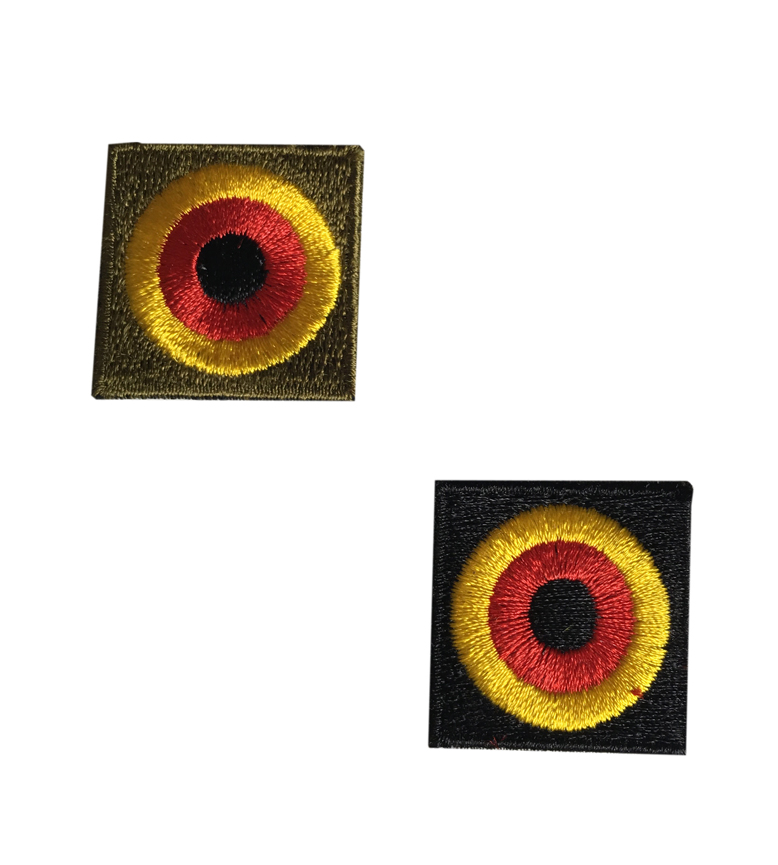 Embroidery German cap emblem German round point cap emblem German embroidery hat emblems