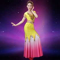 Dai ethnic minority stage costume water festival dance costume sequin bag hip costume