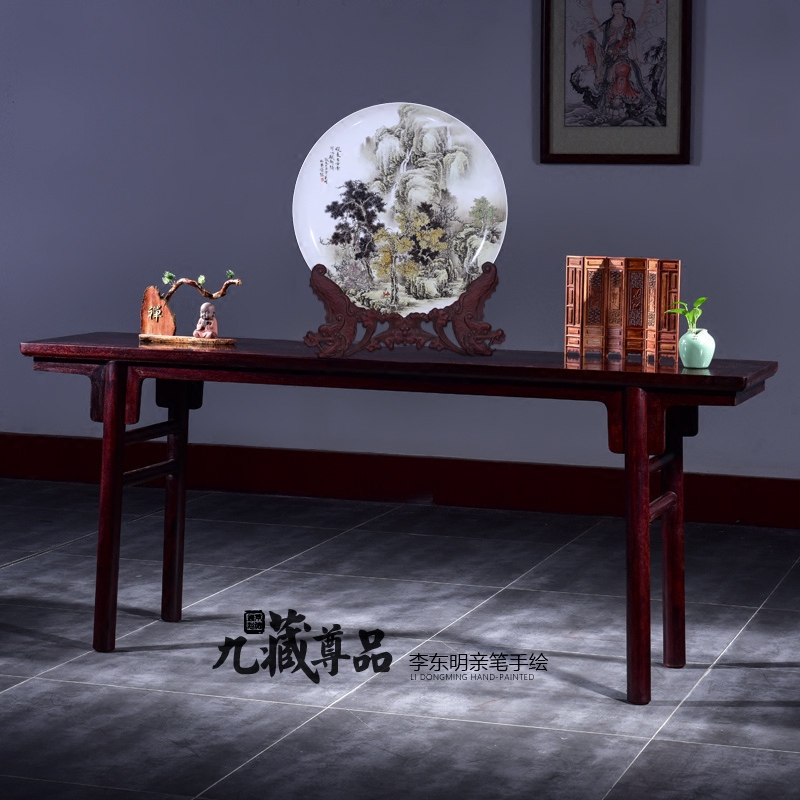 Jingdezhen ceramic dong - Ming li personally hand - made scenery hang dish decoration plate of Chinese style living room sat dish furnishing articles