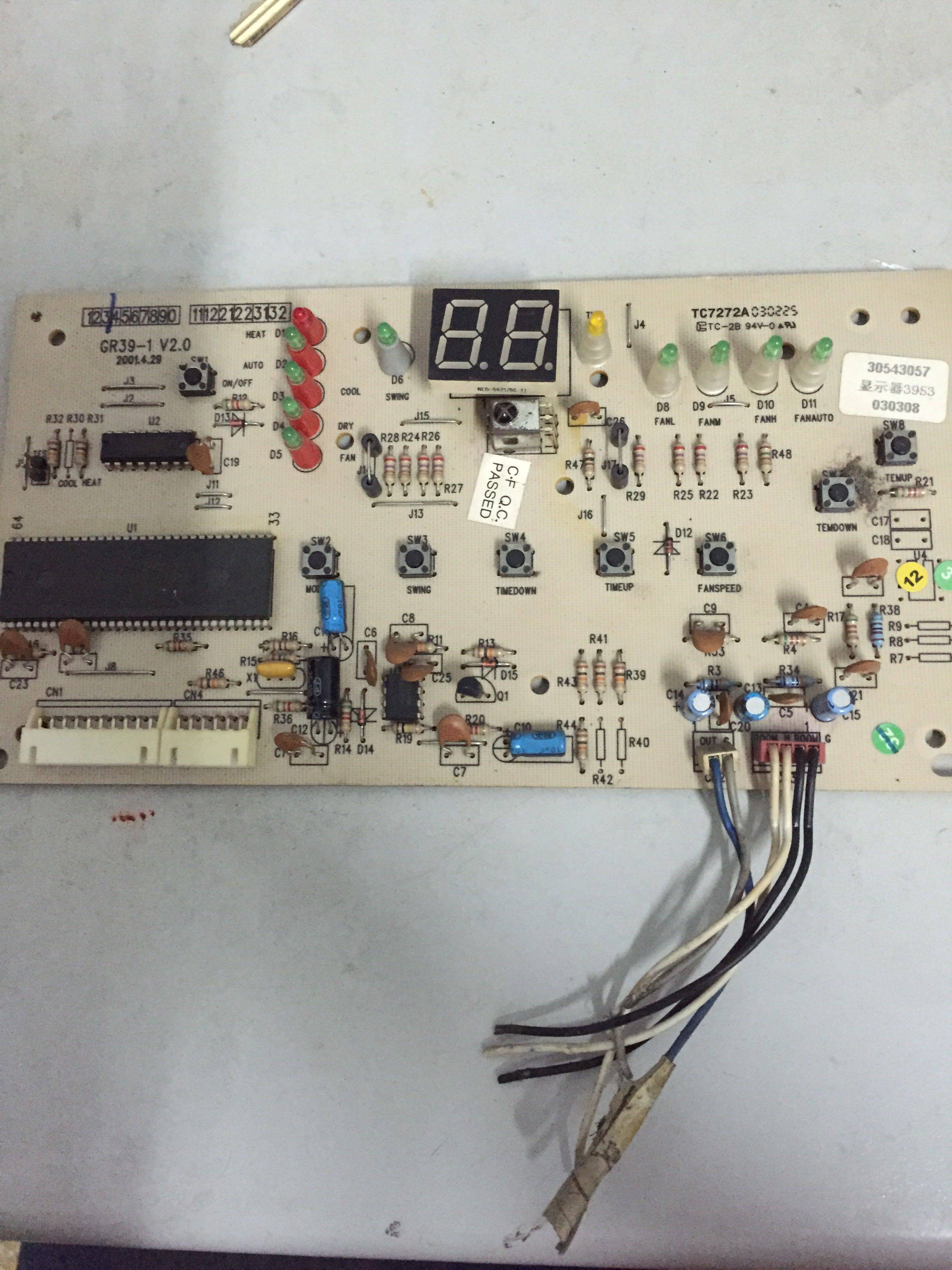 Original Gree air conditioning accessories original motherboard control panel display panel 30543057 3953 display panel