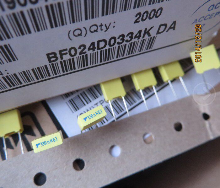 French TPC Thomson 63V 0 33UF 334 Very Film Capacitor 63v