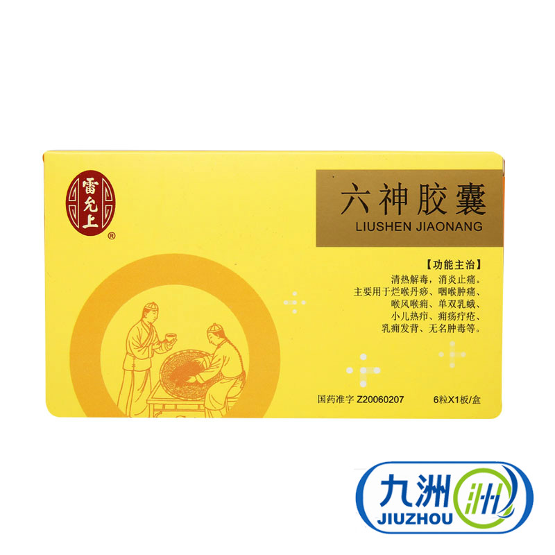 雷允上 六神胶囊 0.19g*6粒/盒