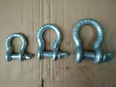 American bow type lifting shackle 209 horseshoe type high strength shackle bow type U Ring 1T ~ 55T snap ring buckle