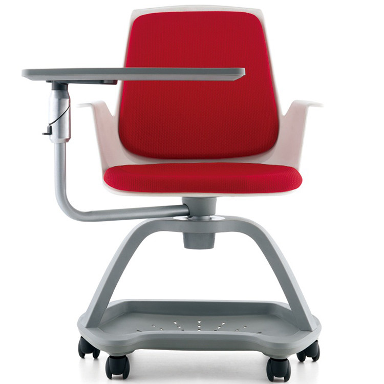 New upscale Boost Writing Plate Cloth Cushion mobile with storage basket Training chair Student listening chair Conference chair