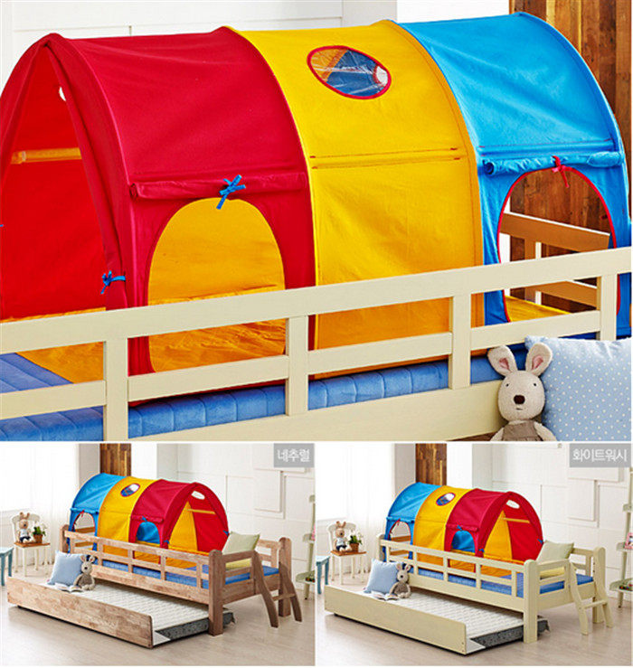 Drunk wooden house Children's bed tent Bed curtain tent house decoration Indoor game bed tent Boy girl bed tent
