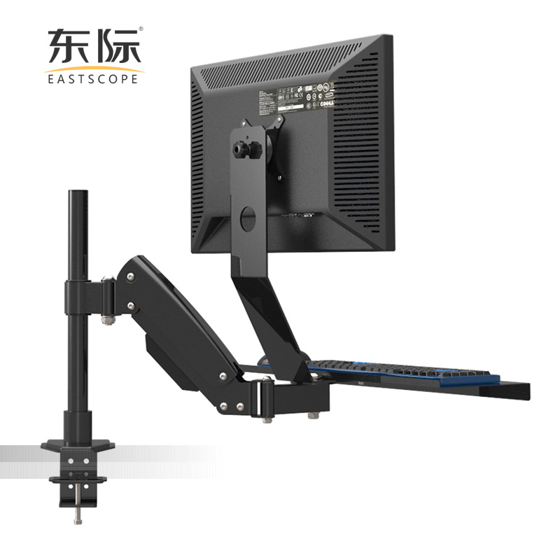 Dongji computer monitor stand with keyboard swivel arm multi-function stand Universal rotating desktop stand W809