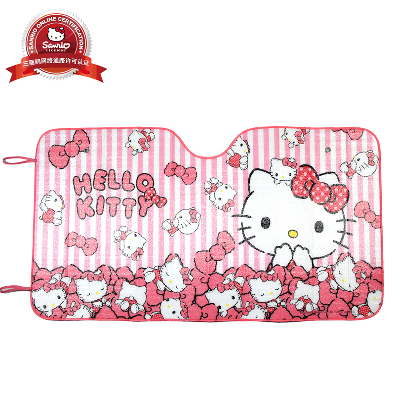 Hello kitty 可爱防晒隔热车用遮阳挡太阳挡夏季防晒加厚太阳挡