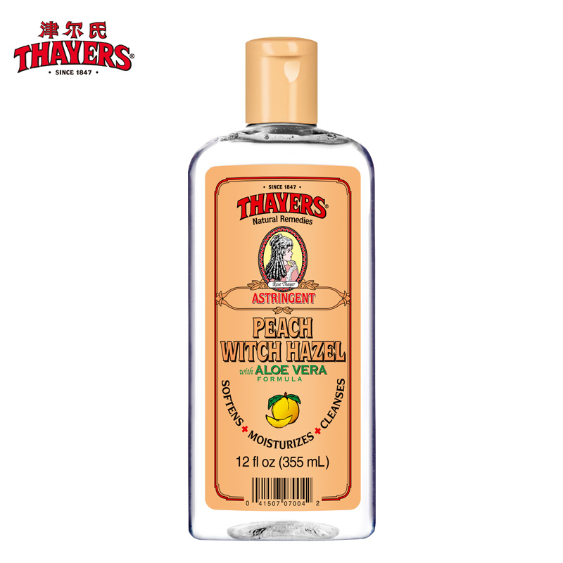 thayers津尔氏水蜜桃金缕梅爽肤水355ml护肤品补水保湿柔肤水
