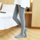 Mùa thu và mùa đông cotton đáy vớ áp lực giảm béo vớ cộng với nhung dày quần lót ấm quần lót nữ màu đen vớ màu xám quần tất che lông chân Vớ giảm béo
