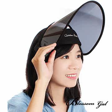 台湾官网直邮进口Blossom Gal韩国制动感美型防晒抗UV遮阳帽(黑色