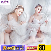 8054 quần áo phụ nữ mang thai Phiên bản Hàn Quốc của phối cảnh áo nịt len ​​studio bụng lớn Xác ướp ảnh nghệ thuật ảnh cưới váy bà bầu