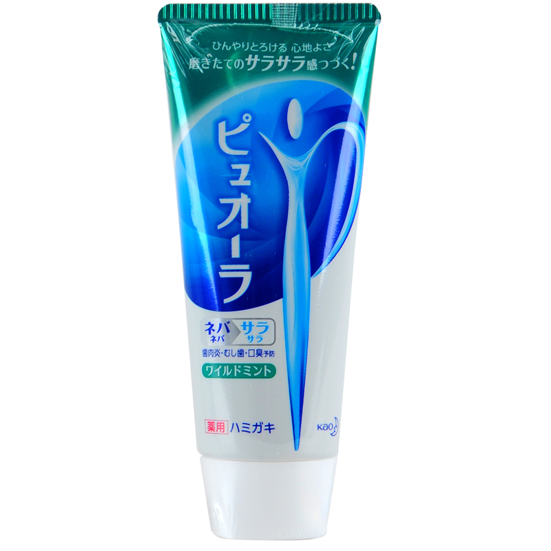 日本原装花王Poural药用口腔健康净化杀菌纳米强力美白牙膏115g