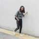 Người mẫu mùa thu đông 2016 phụ nữ dây rút trắng bên hông cộng với quần nhung dày thun thun thắt lưng quần thể thao là quần lửng quần tập gym nữ Quần Harem