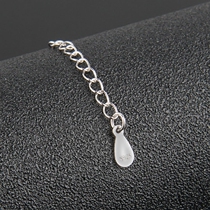 925 Sterling Silver Extender Chain Clavicle Necklace Extender Chain Bracelet Silver Chain Extender Chain Anklet Accessories Accessories