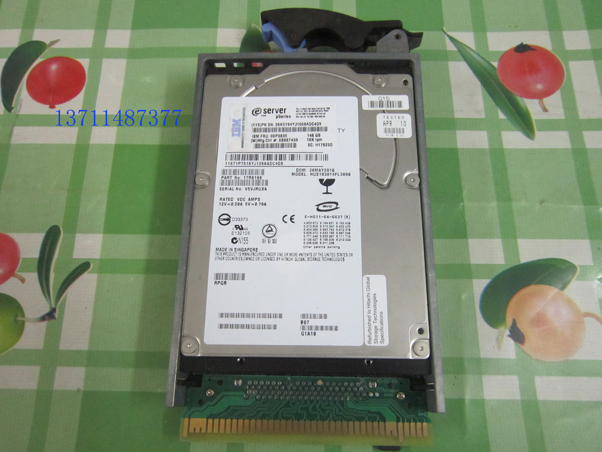 IBM 3275 146G 10K SCSI Hard 00P3835 00P3835 00P3834 HUS103014FL3800 HUS103014FL3800