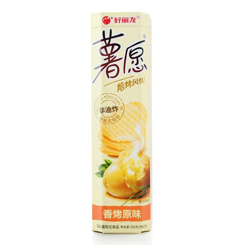 【苏宁易购】好丽友薯愿（香烤原味）104g/盒