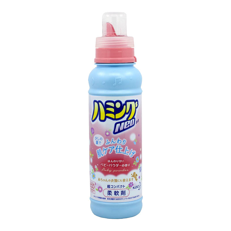 日本原装花王NEO婴幼儿低敏衣物柔顺剂宝宝清洗爽身粉味香港原装