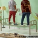 Sắt dày kệ kim loại giường đôi đơn giường giường ký túc xá sinh viên giường cứng vận chuyển Bắc Kinh - Giường