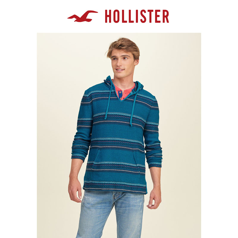 Hollister 巴哈针织连帽衫 男 114943
