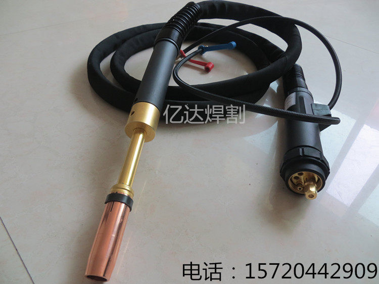 Binzell 501D Automatic Straight Handle Water Cooling Torch European Interface AUT501D Aluminum Welding Wire Water-Cooled Protective Welding Torch