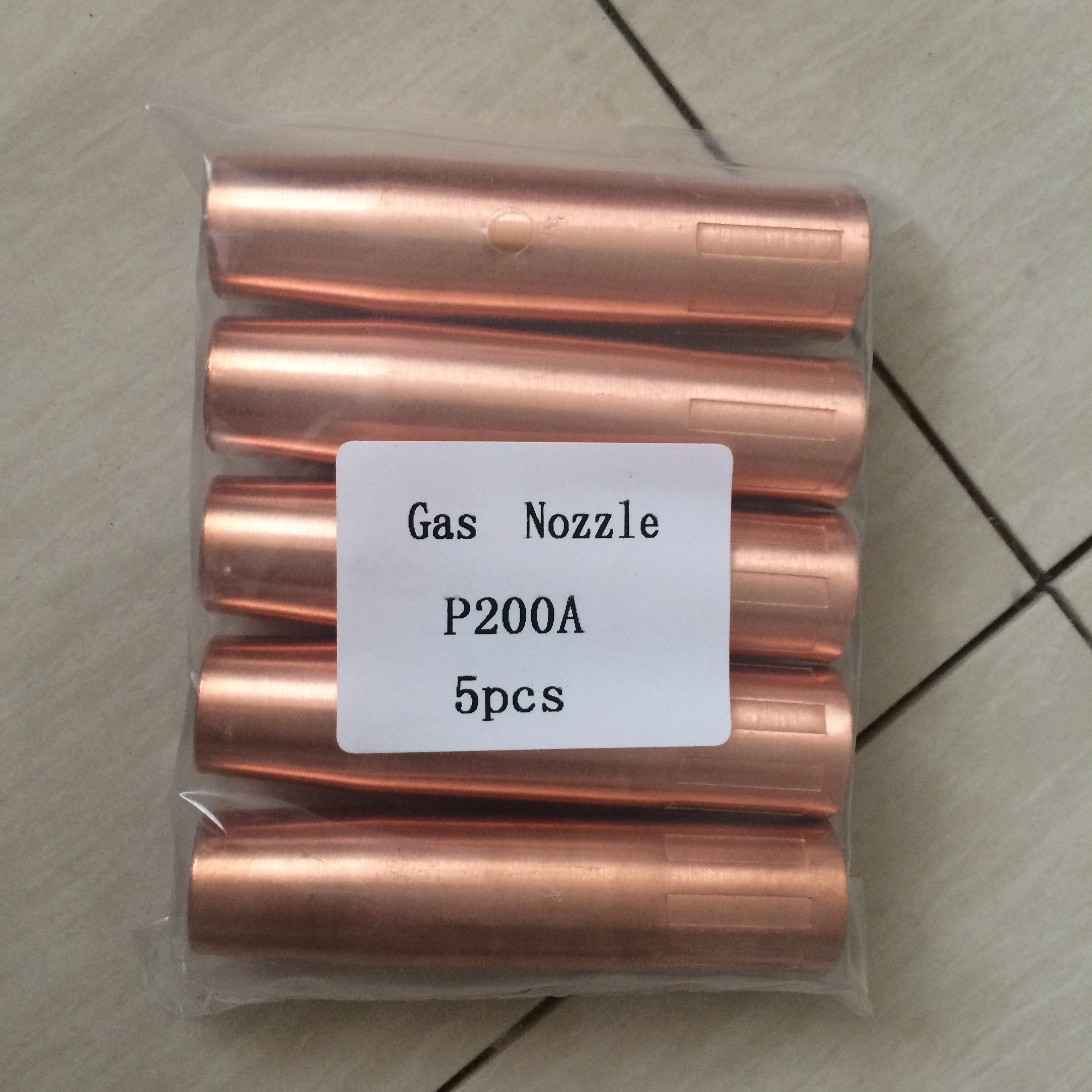Carbon dioxide gas bond welding 200A welding gun protective sleeve protective mouth protective mouth red copper thickened and resistant