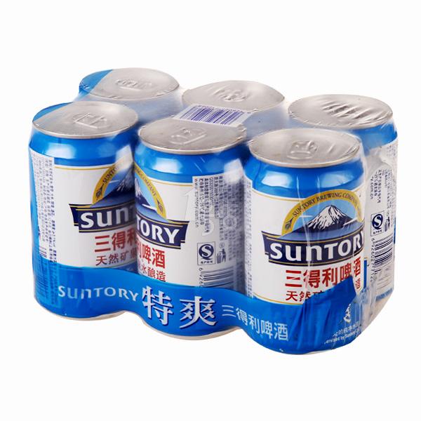 三得利特爽啤酒330mlx6罐装 易拉罐听装纯正冰爽正品