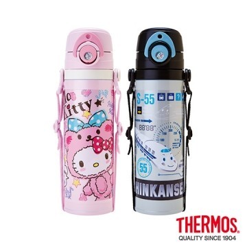 【THERMOS膳魔师】HelloKitty/新干线 不锈钢真0台湾官网直邮进口