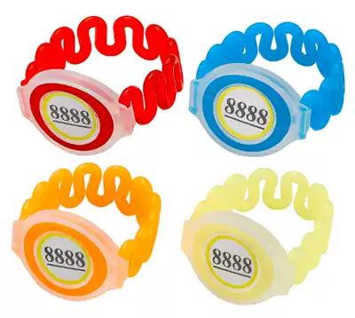 Factory direct HSEM3 bath sauna lock digital number plate plastic loop chain Key hand card