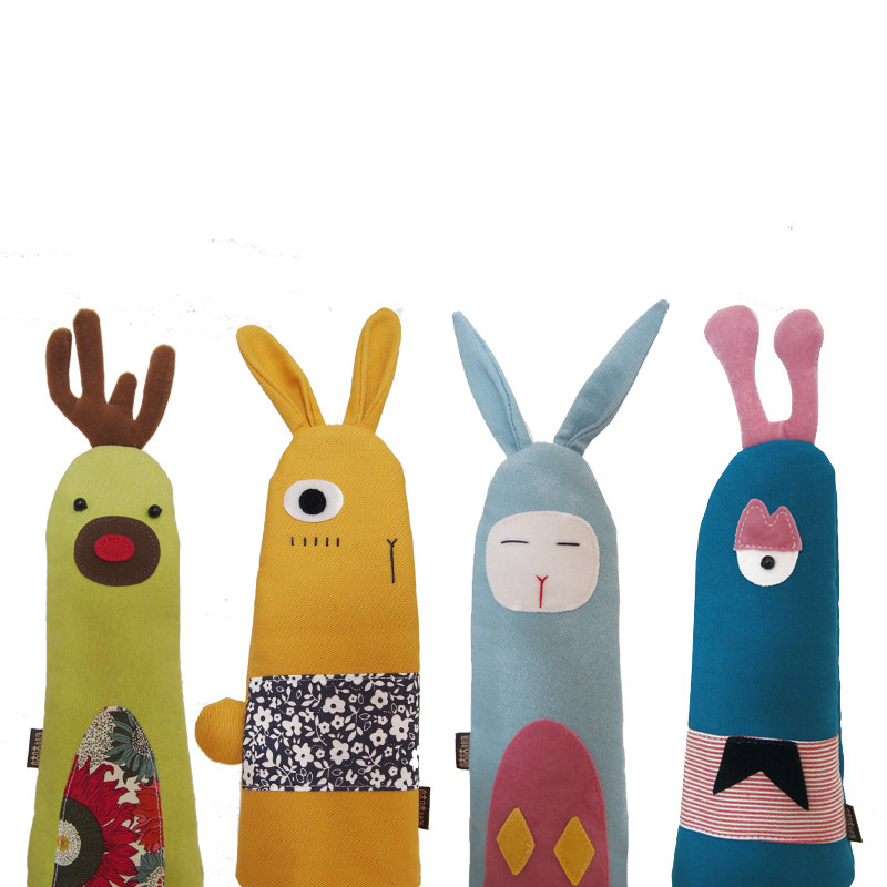 Cuckoo tribe cartoon Korean canvas large-capacity pencil case creative cute small fresh girl stationery storage bag