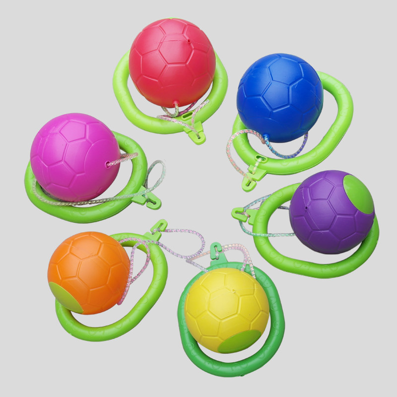 Children's sports Q Jumping Ball Fitness Toy Jump Ring QQ Dazzle Dancing Ball Kindergarten Single Foot Throwing Ball and Bouncing Balls