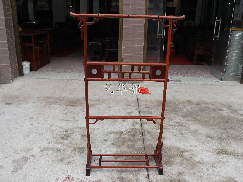 Special Price Fairy Tours Red Wood Classical Furniture Lao Great Red Acid Branches Simple Clothes Hanger Clothes Hat Rack Solid Wood Intertoe Yellow Sandalwood