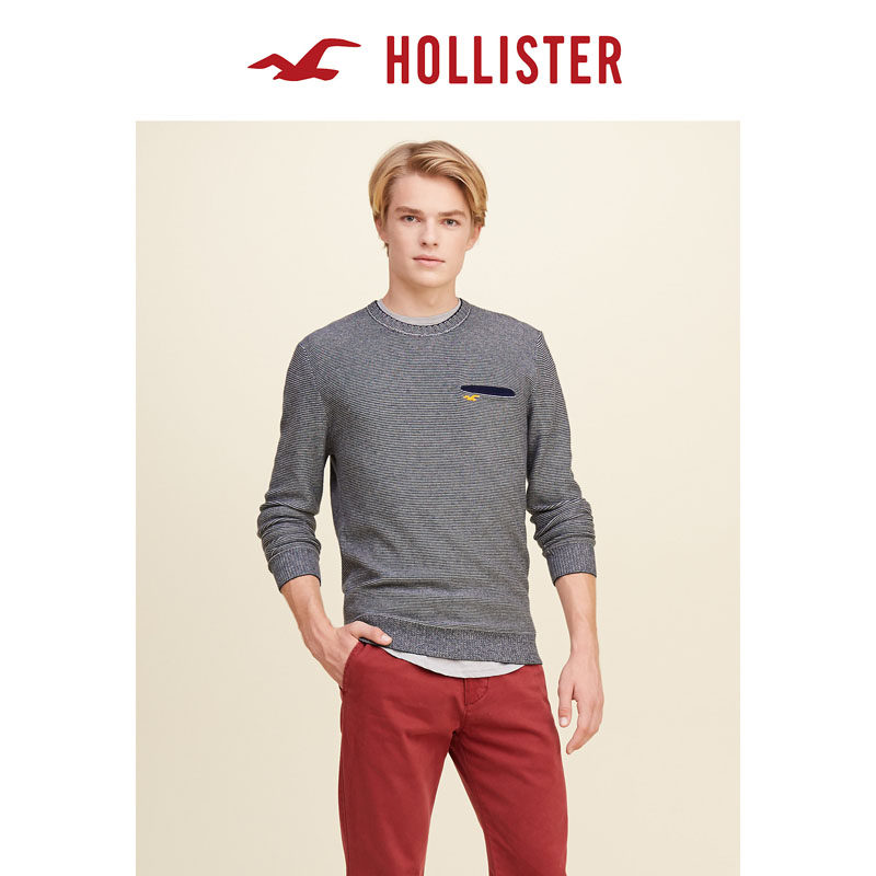 Hollister 开衩口袋针织衫 男 112022
