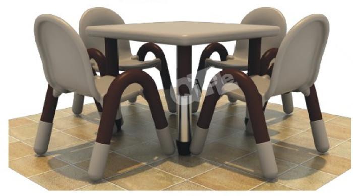 Kindergarten table and chairs Children kit table and chairs suit plastic table studying table baby table chair combination