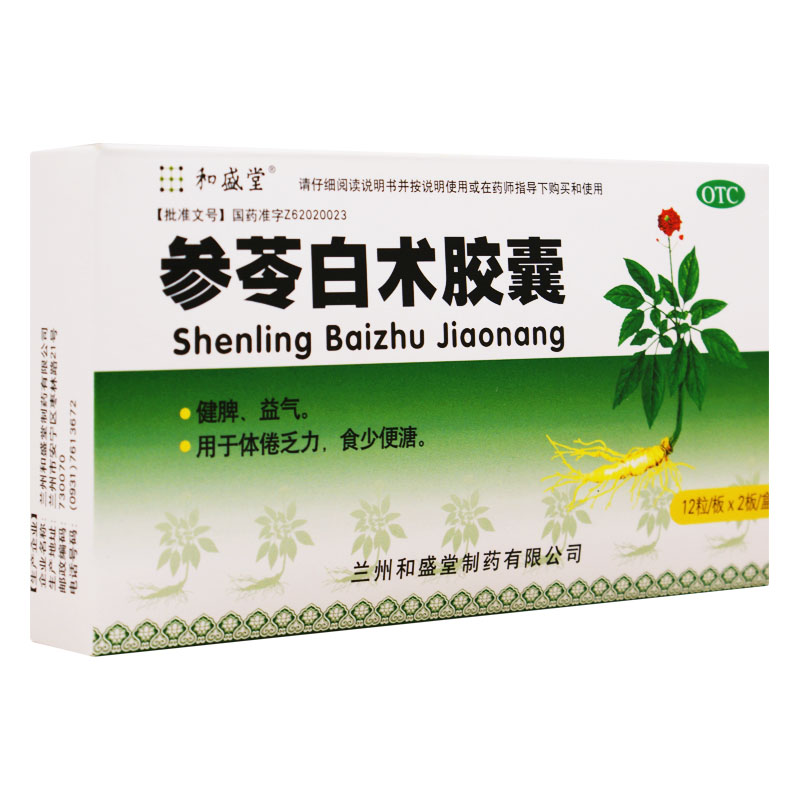 参苓白术胶囊 0.5g*24s 健脾 益气