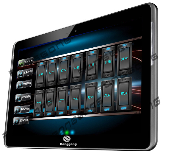 Intelligent central control touch screen controller Wireless true color 8 inch touch screen QP-8000 conference central control touch screen