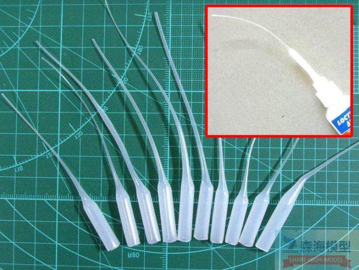 Model glue mouse tail fine dispensing dropper suitable for 502 gel glue superglue (12)