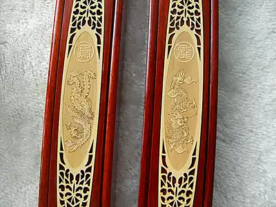 婴儿胎发胎毛纪念品花梨木嵌花蛇胎毛笔胎毛发盒济南胎毛笔盒