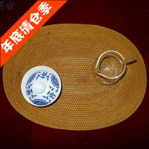 Tapis en rotin vietnamiens purement faits à la main sous-verres en rotin coussinets et supports de pot accessoires de thé Puer ornements dart du thé