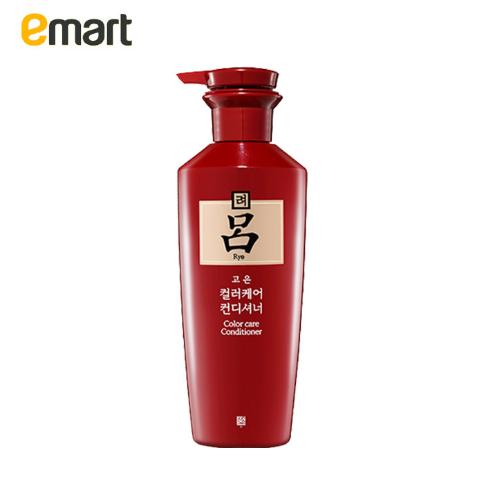 韩进口EMART 爱茉莉 RYO吕 深红吕 染发专用护发素400g 染后护色