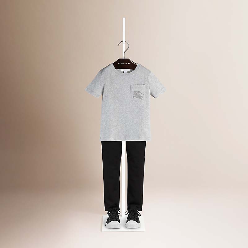 Burberry博柏利 前胸口袋棉质 T 恤衫 40092061