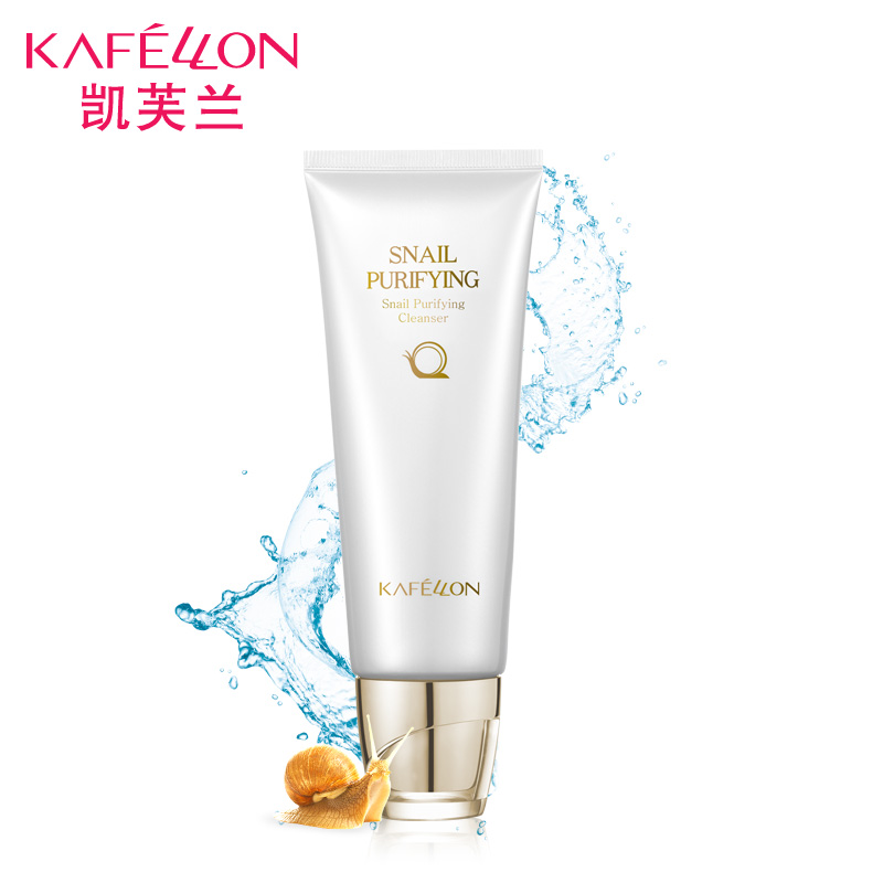 kafellon/凯芙兰蜗牛净颜洁面乳 洁面膏深层清洁保湿控油不紧绷