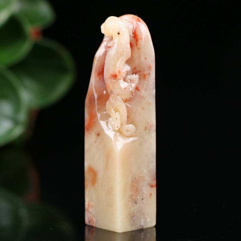 Shoushan stone hibiscus stone hibiscus stone seal Seal Carving Seal Stone Octopus Calligraphy Practice Idle Chapters STONE LSJ312