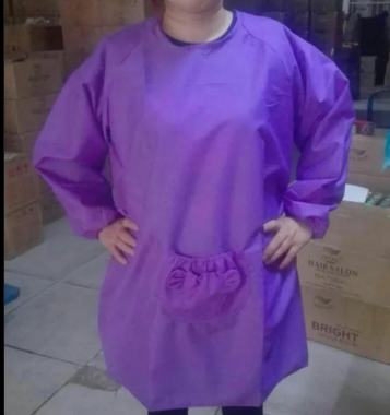 New with sleeve apron haircut Apron Professional Beauty Hair Round south Korea with cuff cut hair arcade hair salon