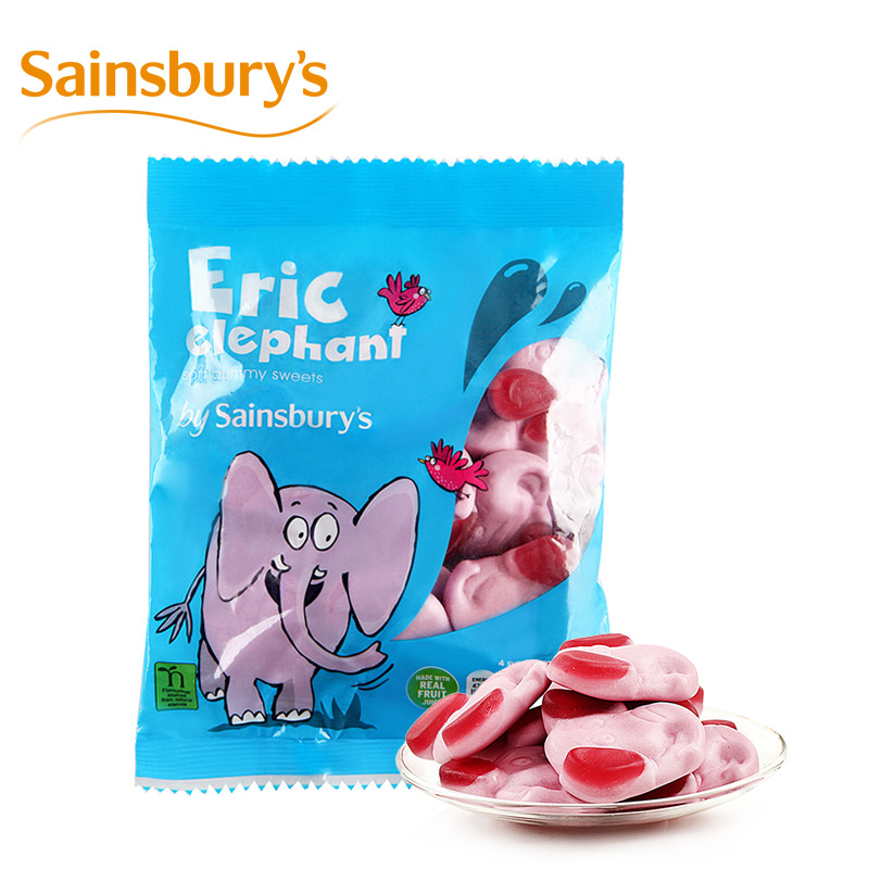 英佰瑞 Sainsbury's小象儿童水果味软糖 糖果180g 英国进口28a