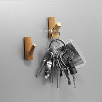 Meow dried branch adhesive hook refrigerator patch strong magnet magnet magnet creative magnetic stick pastoral style wall hanging