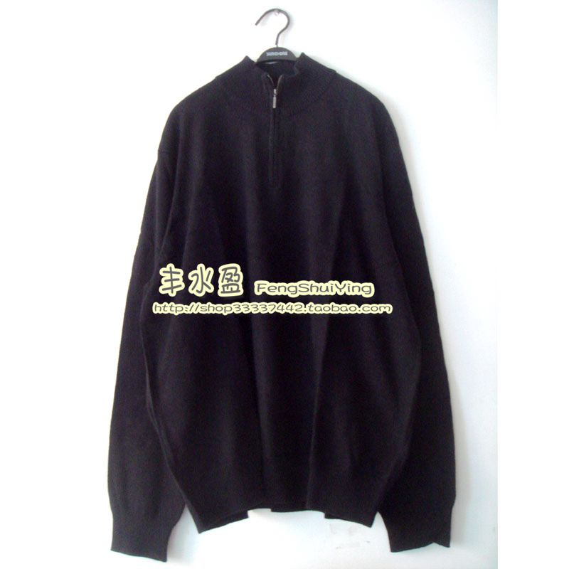 Foreign trade Export pure cotton Semi-high Racelet Knitted Sweatshirt Jacket RMB108